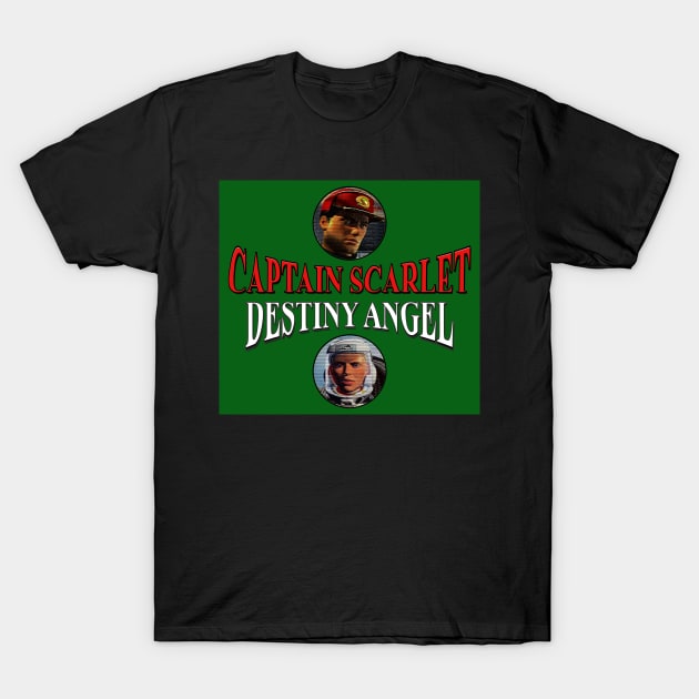 Captain Scarlet & Destiny Angel T-Shirt by The Black Panther